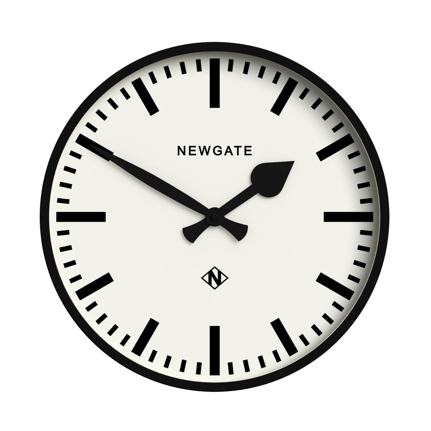 Newgate Railway Clock Black-Newgate-Mood