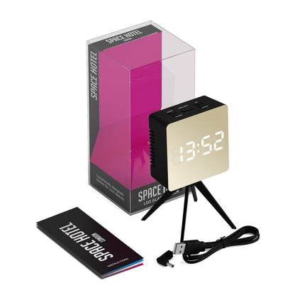 Newgate Space Hotel Droid Led Alarm Clock Black-Newgate-Mood