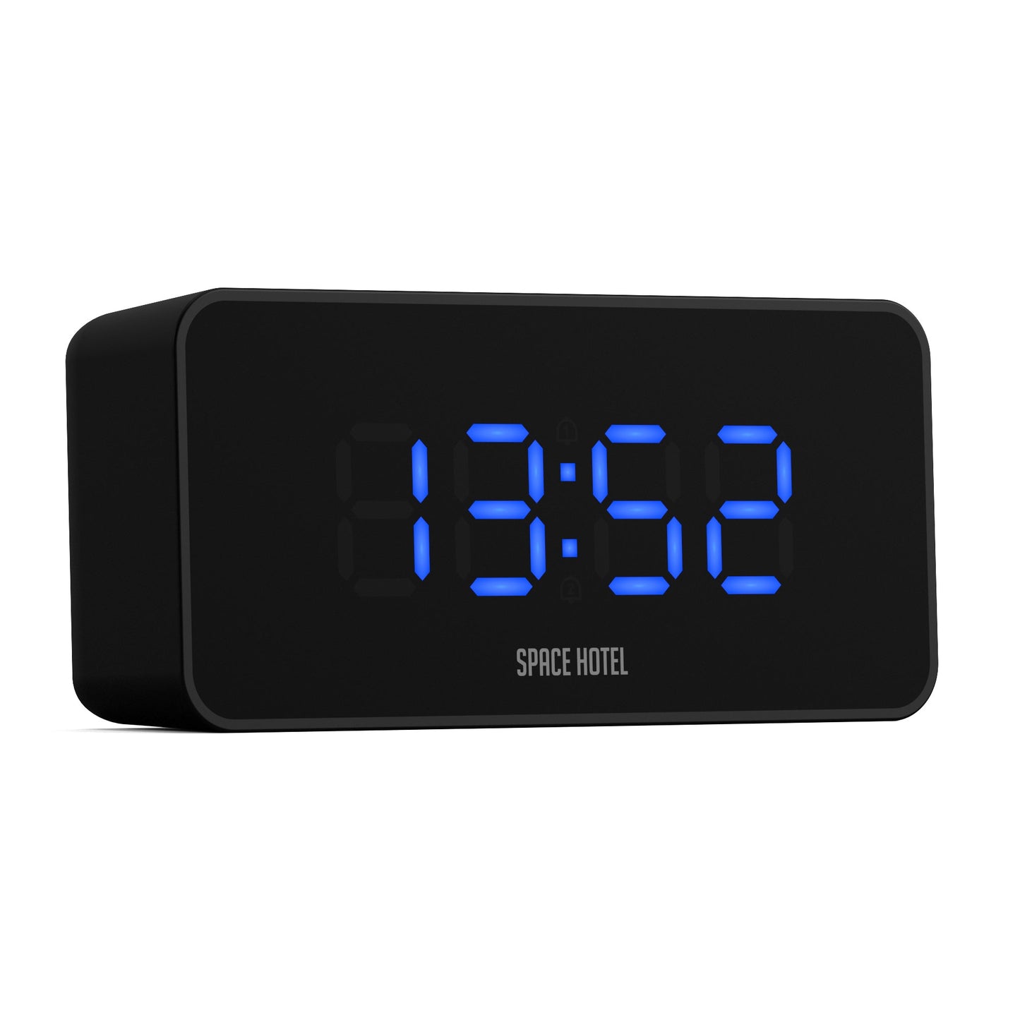 Newgate Space Hotel Hypertron Alarm Clock Black Case - Black Lens - Blue Led-Newgate-Mood