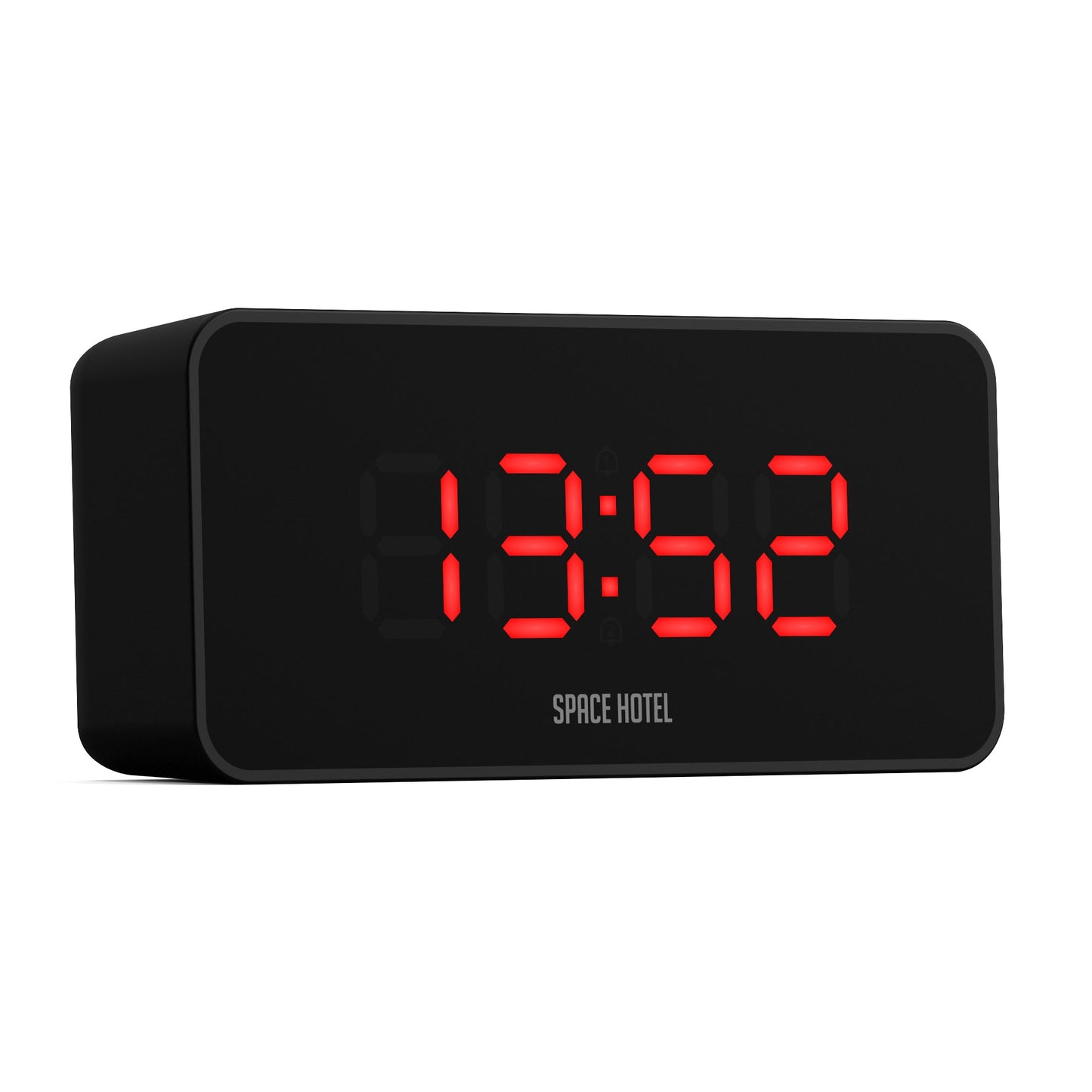 Newgate Space Hotel Hypertron Alarm Clock Black Case - Black Lens - Red Led-Newgate-Mood