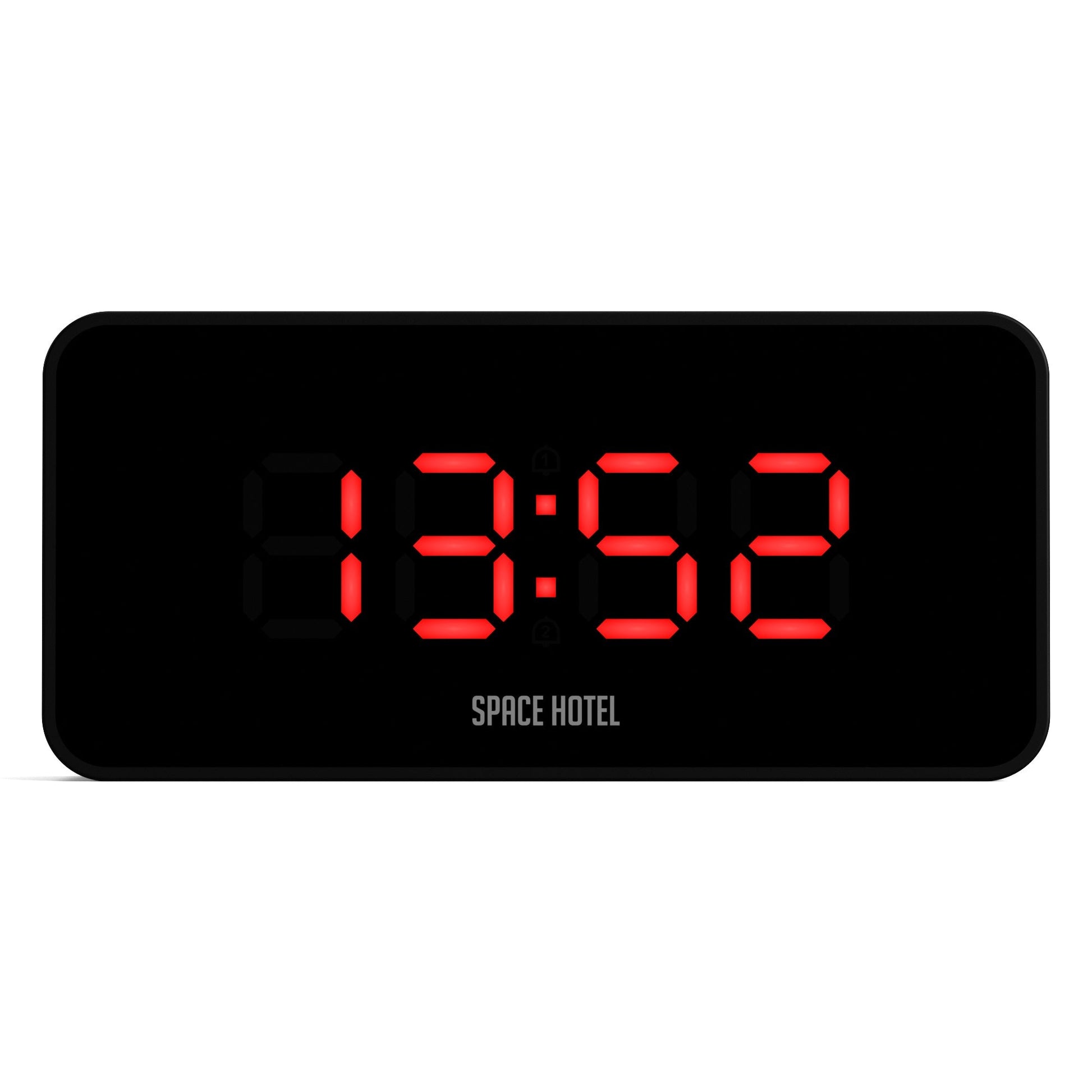 Newgate Space Hotel Hypertron Alarm Clock Black Case - Black Lens - Red Led-Newgate-Mood