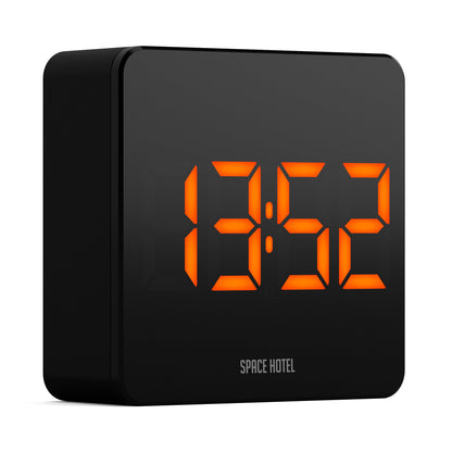 Newgate Space Hotel Orbatron Alarm Clock Black Case - Black Lens - Orange Led-Newgate-Mood