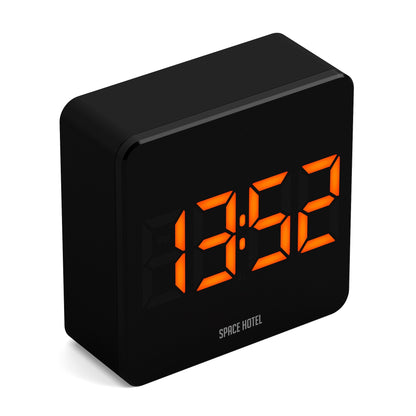 Newgate Space Hotel Orbatron Alarm Clock Black Case - Black Lens - Orange Led-Newgate-Mood