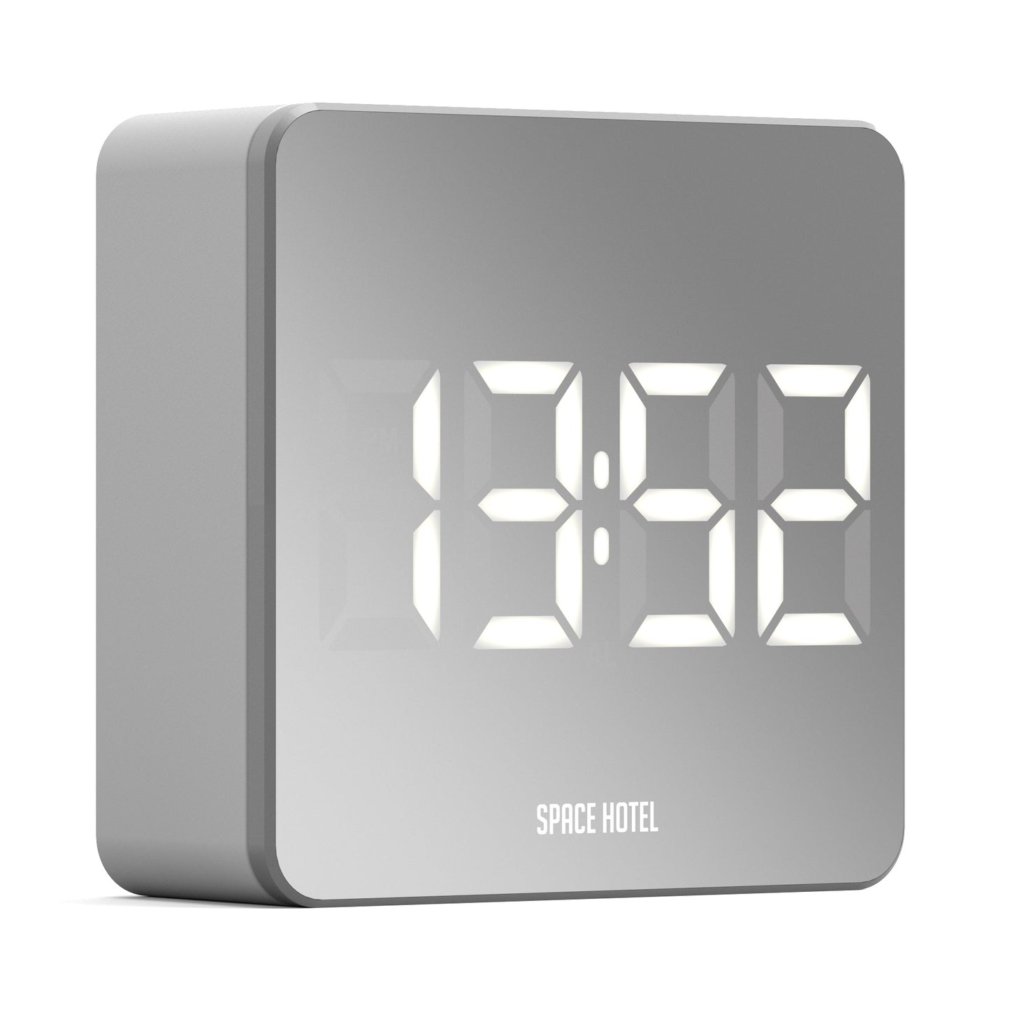 Newgate Space Hotel Orbatron Alarm Clock White Case - Silver Lens - White Led-Newgate-Mood