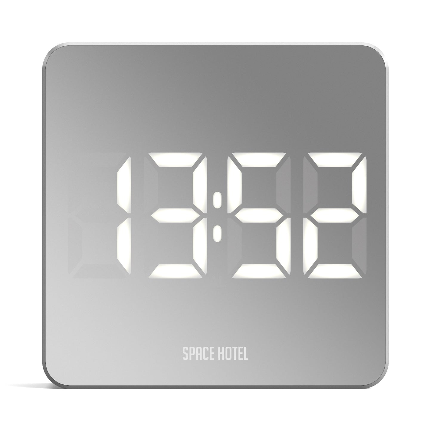 Newgate Space Hotel Orbatron Alarm Clock White Case - Silver Lens - White Led-Newgate-Mood