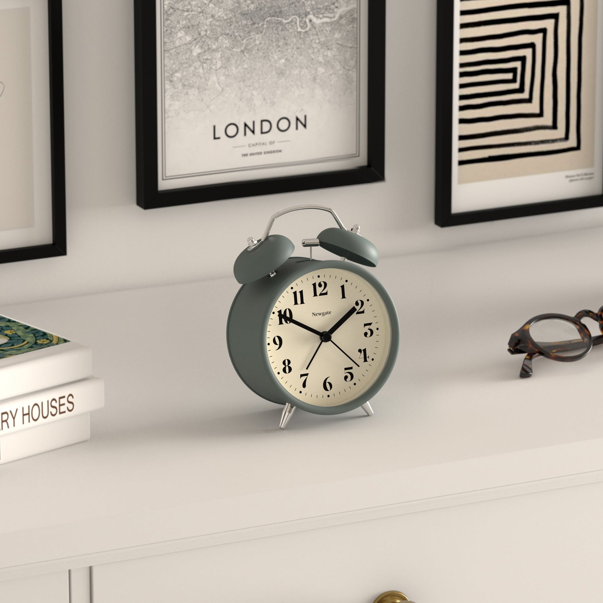 Newgate Theatre Alarm Clock Asparagus Green-Newgate-Mood