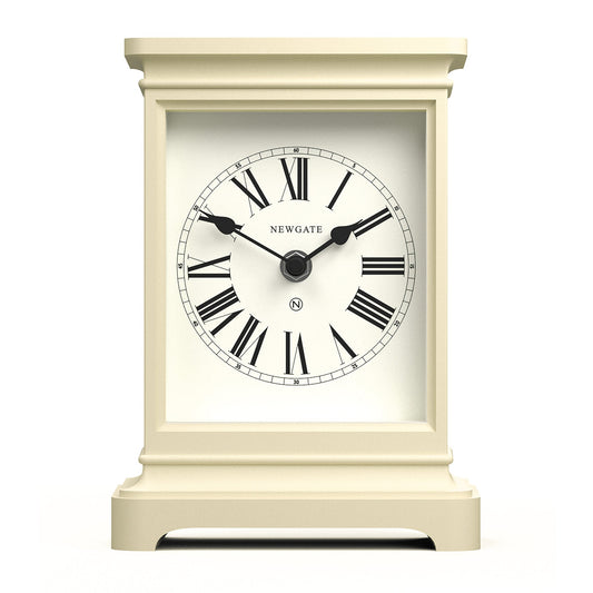 Newgate Time Lord Mantel Clock Matte Linen White-Newgate-Mood