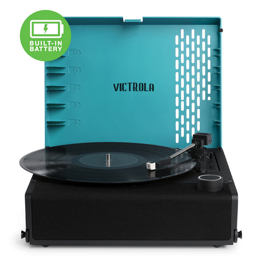 Victrola Revolution Go Turntable - Blue-Victrola-Mood