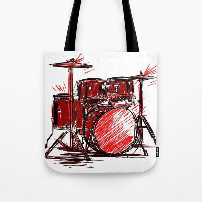 Drum Kit Tote Bag-Society6-Mood