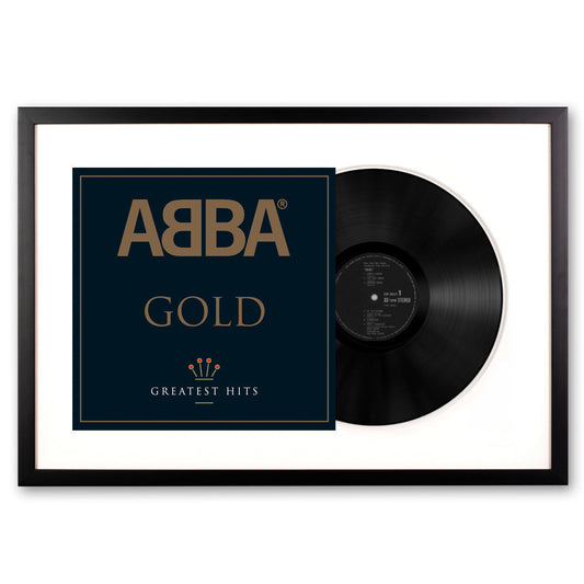 Framed ABBA GOLD - DOUBLE VINYL Album Art-Vinyl Art-Mood