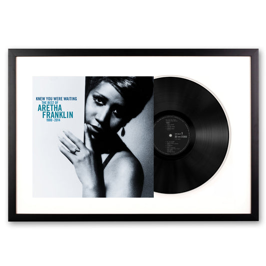 Framed Aretha Franklin Knew You Were Waiting: The Best of Aretha Franklin 1980-2014 Vinyl Album Art-Vinyl Art-Mood