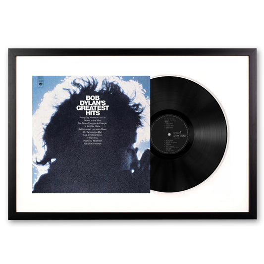 Framed Bob Dylan Greatest Hits Vinyl Album Art-Vinyl Art-Mood