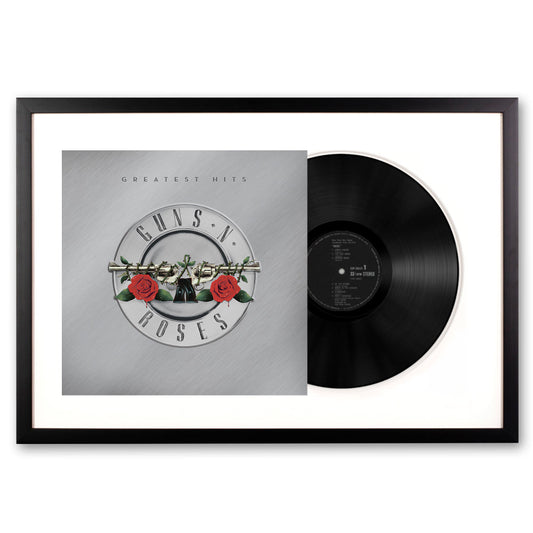 Framed Guns N Roses Greatest Hits - Double Vinyl Album Art-Vinyl Art-Mood