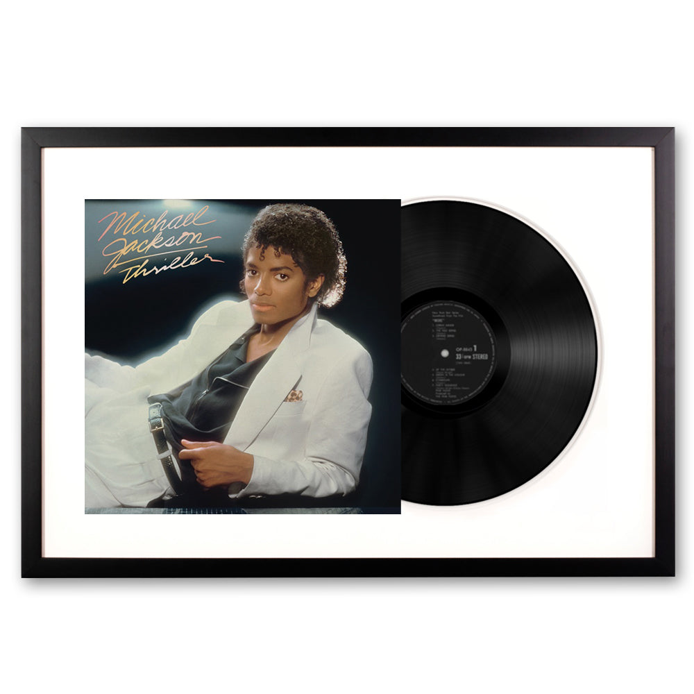 Framed Michael Jackson Thriller Vinyl Album Art-Vinyl Art-Mood