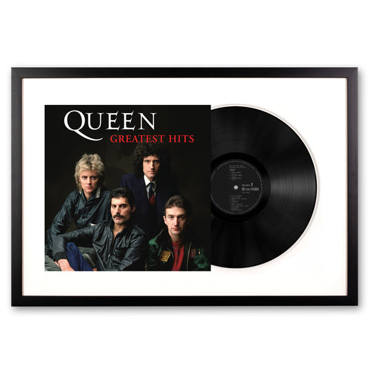 Framed Queen Greatest Hits - Double Vinyl Album Art-Vinyl Art-Mood