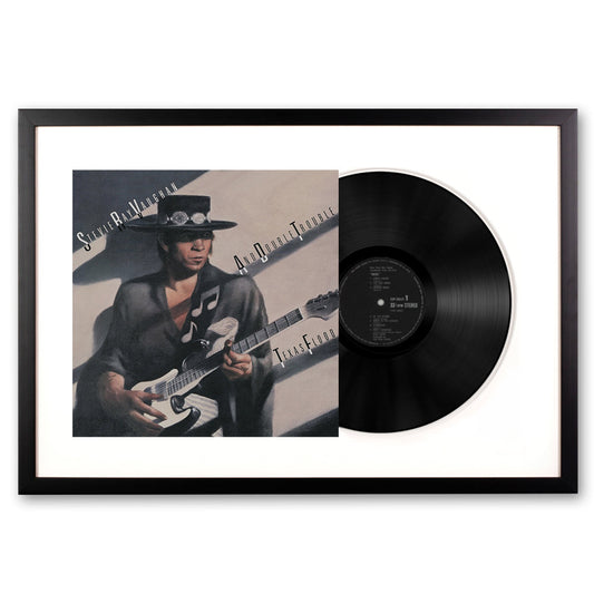 Framed Stevie Ray Vaughan Texas Food Vinyl Album Art-Vinyl Art-Mood