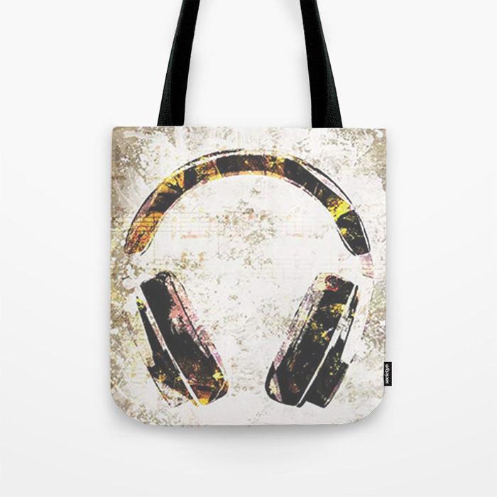 Headphone Tote Bag-Society6-Mood