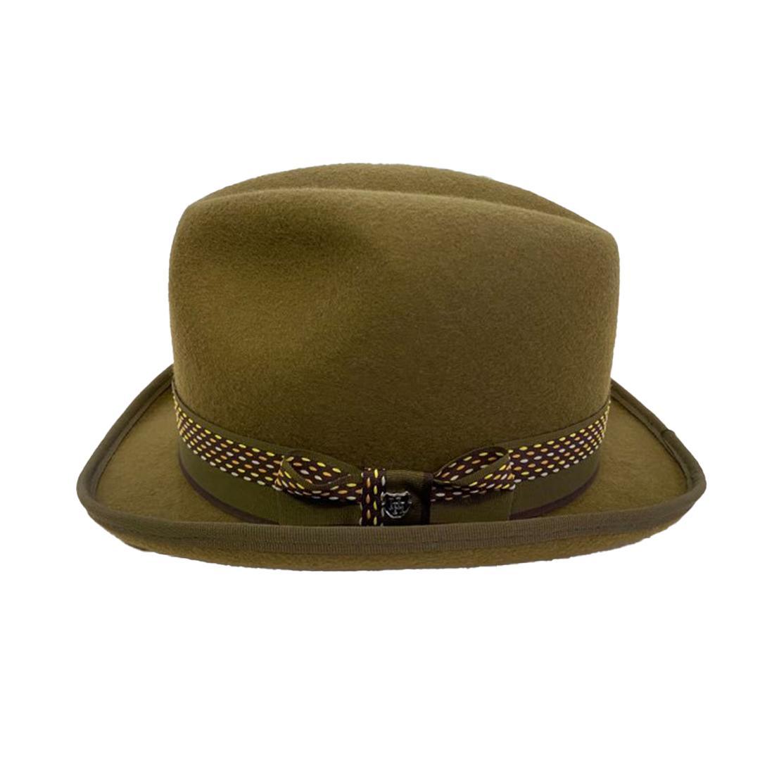 New Yorker Homburg Hat - Wool Felt-Hills Hat-Mood